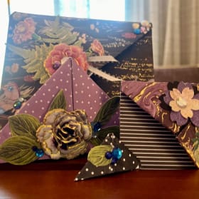 Large Collection:  Handcrafted Origami Corner Bookmarks item