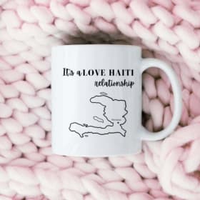 Coffee Mug 15oz "It's a Love Haiti Relationship" item