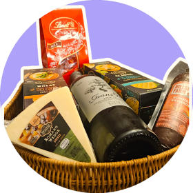 Wine, Cheese, & Sausage Basket item