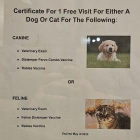 Eskeridge Veterinary Exam & Vaccines Cert #2 item