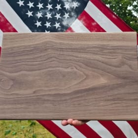 Jumbo Raw Black Walnut Wood Cutting Board item