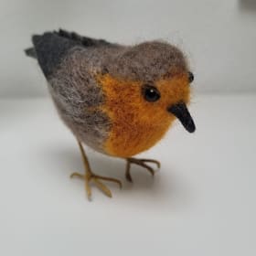 Needlefelted Red Robin item