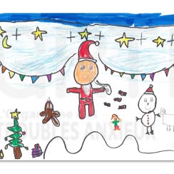 3 cartes de Noël Modèle 1 item