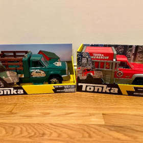 Tonka Farm and Fire Truck Set - Steel Classics. item