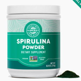 Vimergy Spirulina/Barley grass & Wyman's WBB juice bottle item