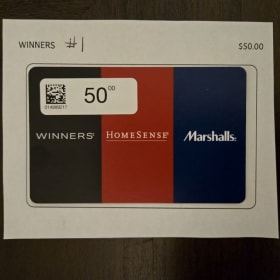 Winners Gift Card #1 item