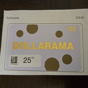 Dollarama Gift Card item