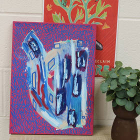 “Ode to the Vulture” Mixed Media Canvas item