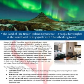 Travel Package - "The Land of Fire & Ice" Iceland Experience item