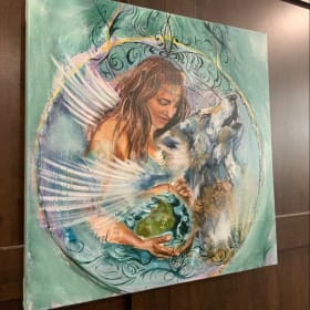 Peinture par Jeanne Beaudry - Earth Mama (Valeur $550) item