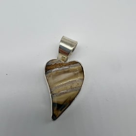 #5 Mammoth Tooth Heart Necklace Pendent item