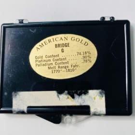 Vintage 1 Oz Gold Dental Ingots 74% Gold item