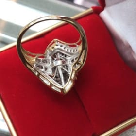 14 k Gold Diamond Ring Size 7 item