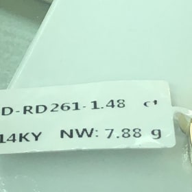 14 k gold diamond ring size 7 item