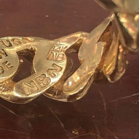 14 k gold ring size 11 item