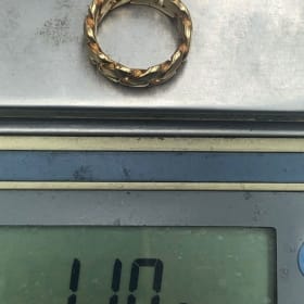 14 k gold ring size 11 item