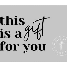 Peaceful Blooms gift certificate. item