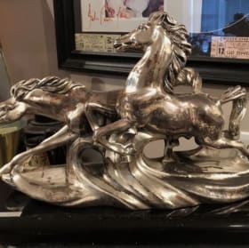Sterling silver horse sculpture 13.31 pounds item