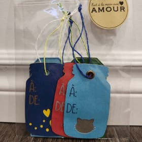 Ensemble de 5 étiquettes pour cadeaux item
