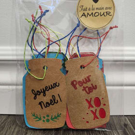 Ensemble de 10 étiquettes pour cadeaux item