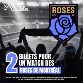 Billets pour un match de soccer - Roses de Montréal item