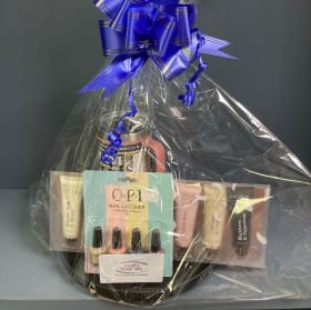 54 - Pampered Pink Basket (includes mani & pedi) item