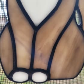 Stained Glass Grey Cat item