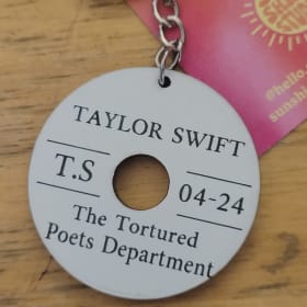 Taylor Swift Tortured Poets Society Record Keychain item