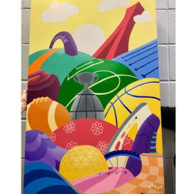 "L'Essor Montréalais" - Acrylique sur bois 24"x36" item