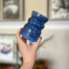 Lapiz blue vase and coffee cup duo item