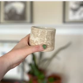 Lapiz blue vase and coffee cup duo item