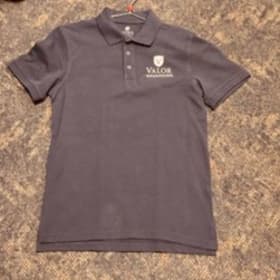 Education Logo Navy Short Sleeve Polo - YL item