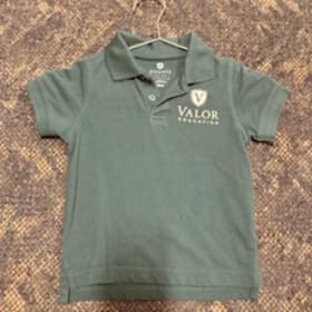 Education Logo Hunter Green Short Sleeve Polo - Size TD 3 item