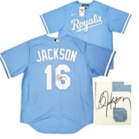 Bo Jackson Kansas City Royals autographed Jersey item