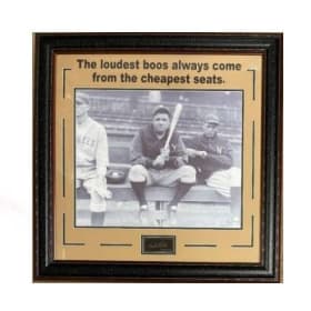 Babe Ruth “Cheap Seats” Quote item