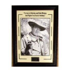 John Wayne “Drink Whiskey” Quote item
