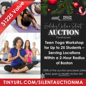 Teen Yoga Workshop for up to 25 students - $1,225 Value item