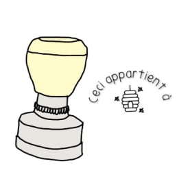 Étampe « Ceci appartient à » item