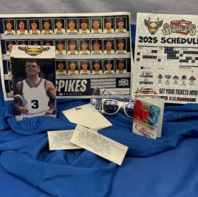 #42 2 Spikes Bull pen seats, gift pack + Champs gift card item