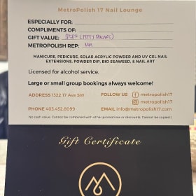 Metro Nail Polish on 17th Ave SW - Calgary item
