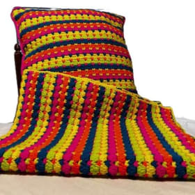 Handmade Lap Blanket and Matching Pillow item