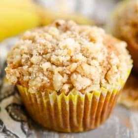 Banana Bread Muffin with Streusel Topping item