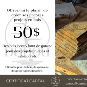 Carte cadeau de $50 Danou #1 item