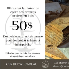 Carte cadeau de $50 Danou #3 item