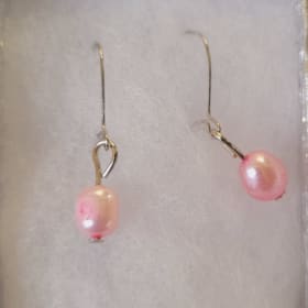 Pink Freshwater Pearl Earrings item