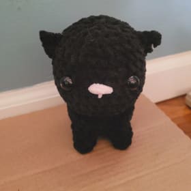 Black Crochet Cat item