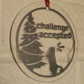 Challenge Accepted Ornament item