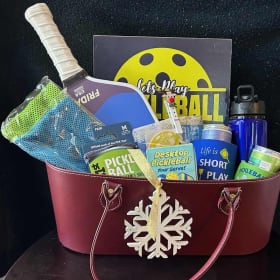 8. "Let's Play Pickleball" Basket item