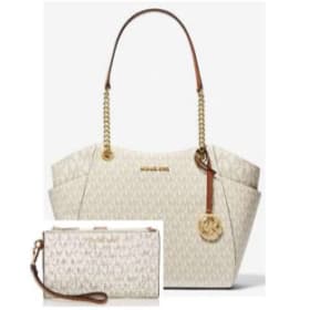 Michael Kors Leather Shoulder Bag with Wristlet item