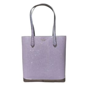 Kate Spade Purple Tinsel Glitter Shoulder Tote Bag item